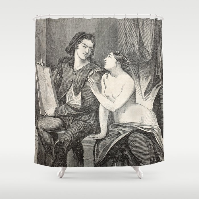 Raphael and the Fornarina Shower Curtain