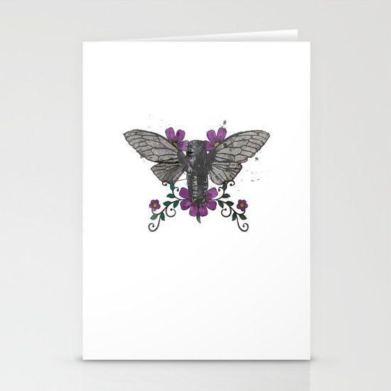 Seventeen Year Locust Stationery Cards