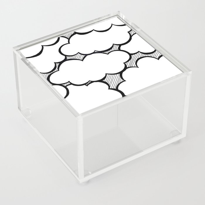 Clouds and Stripes Acrylic Box