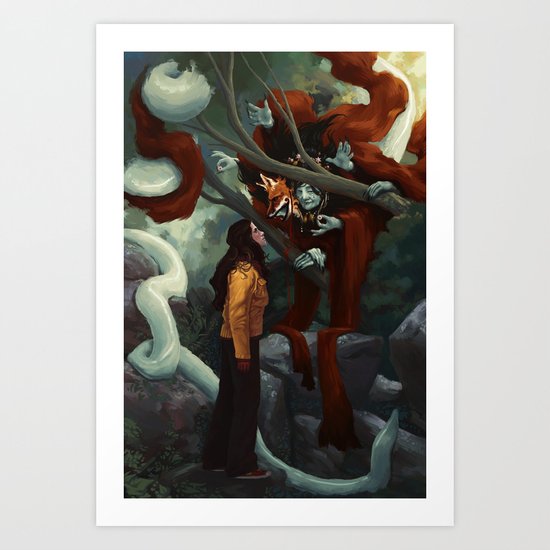 The Old Fox Art Print