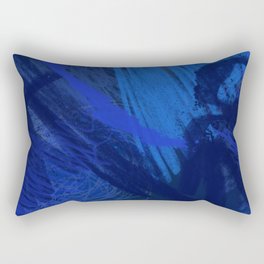 Abstract Blue Rectangular Pillow