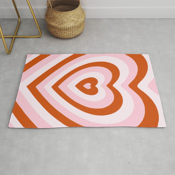 Heart On Rug By Tfs Noora, Society6 Rug Review