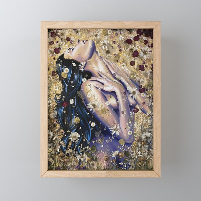 Golden Goddess V.1 Framed Mini Art Print