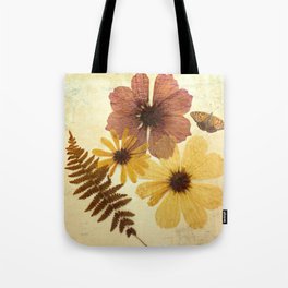 Dried Flowers collage photography  Tote Bag