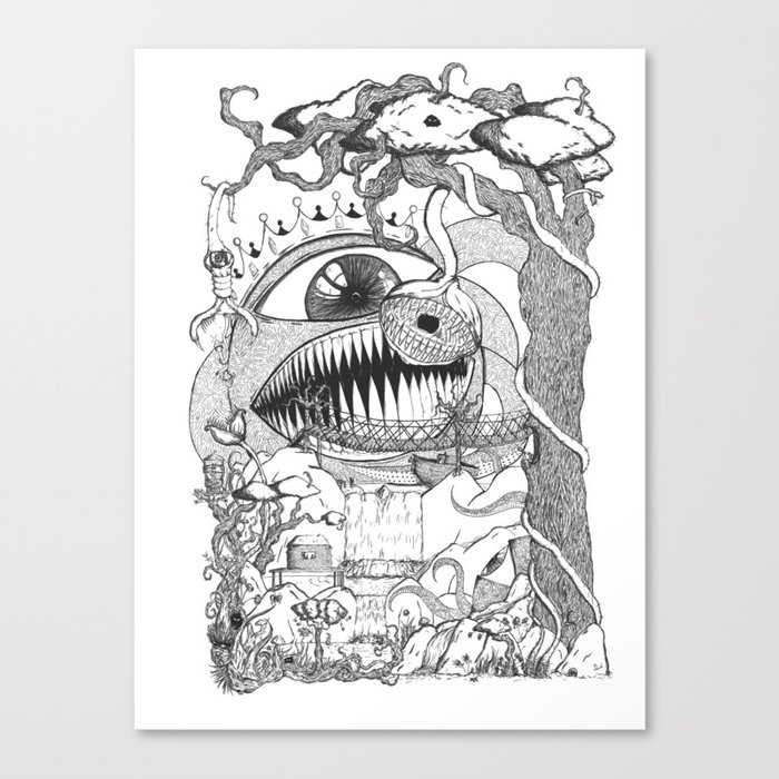 Monster's Garden! Canvas Print