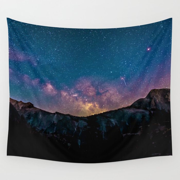 Mountain Stars Wall Tapestry