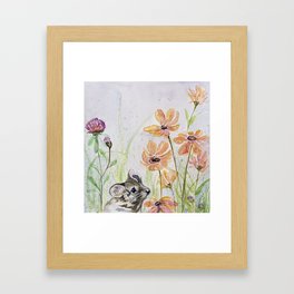 Mouse in the Field Framed Art Print