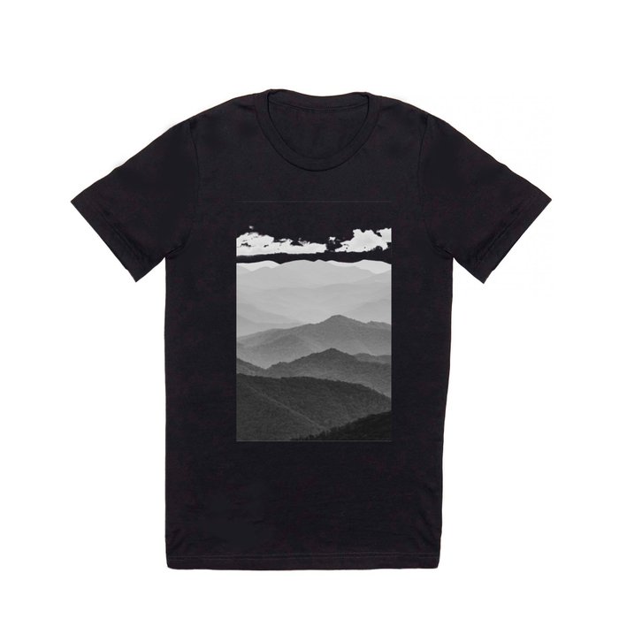 Forest Fade - Black and White Landscape Nature Photography T Shirt