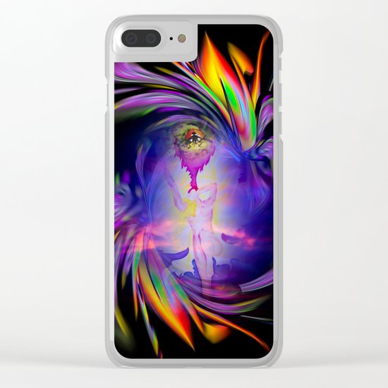 Flowermagic - good luck Clear iPhone Case