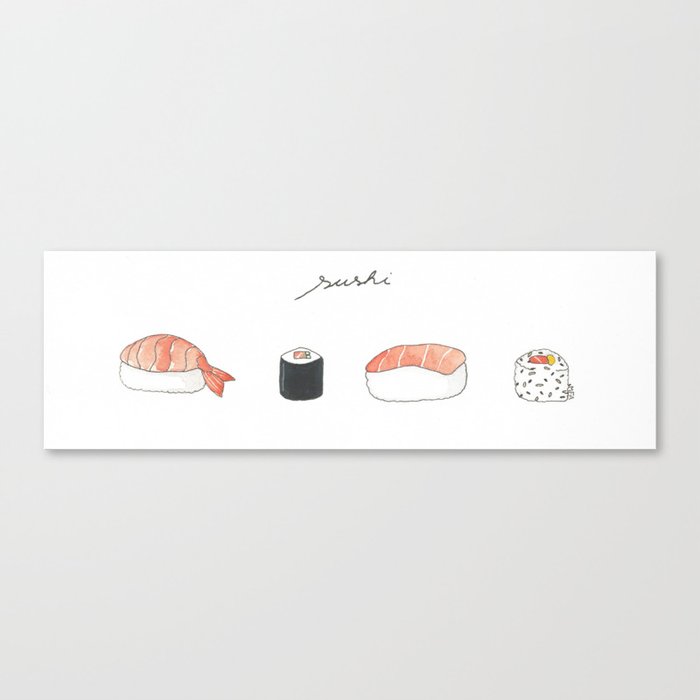 Sushi love Canvas Print
