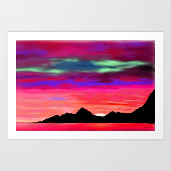 NORTHERN LIGHTS Art Print