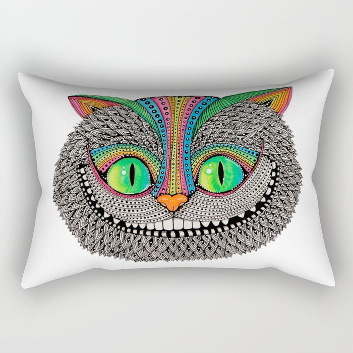Alice´s cheshire cat by Luna Portnoi Rectangular Pillow