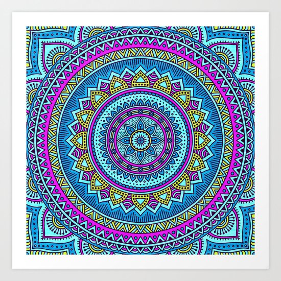 Hippie Mandala 20 Art Print