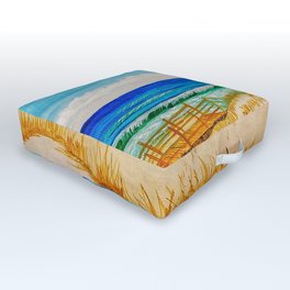 Beautiful Day at the Beach  Outdoor Floor Cushion