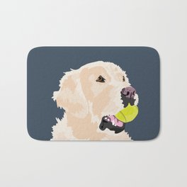 Golden Retriever with tennis ball Bath Mat | Golden, Goldenretreiver, Retriever, Graphicdesign, Digital, Dogs, Dog, Tennisball 