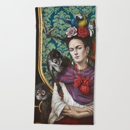 Frida kahlo Beach Towel
