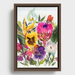 exotic flowers and more Framed Canvas