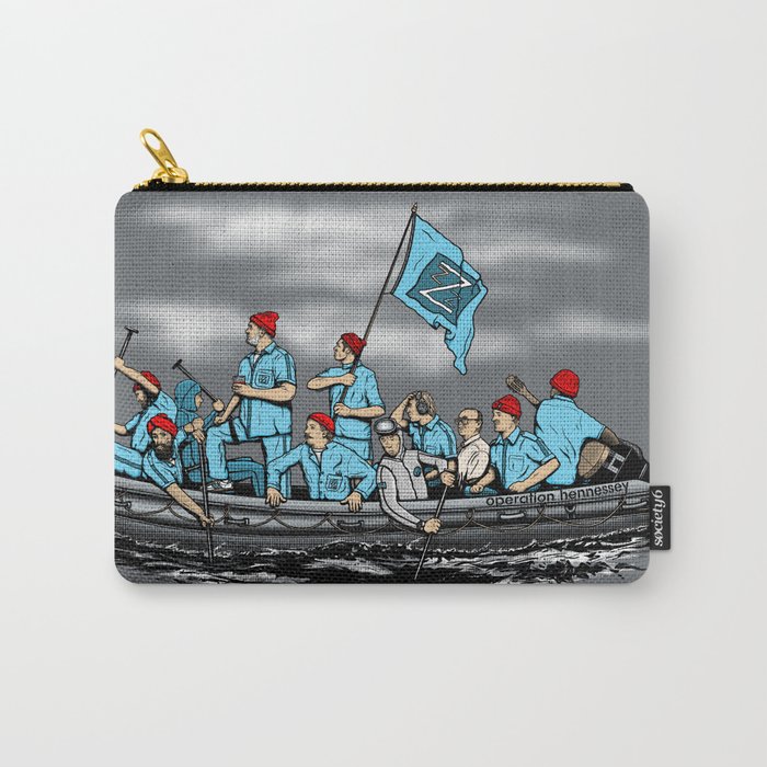 Team Zissou Crossing the Delaware Carry-All Pouch