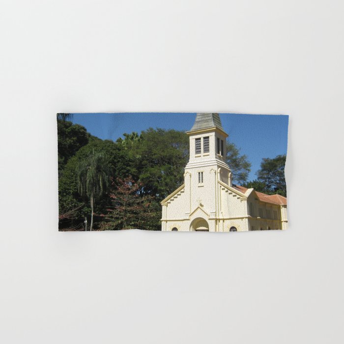 Brazil Photography - White Church In The Brazillian Forest Hand & Bath Towel