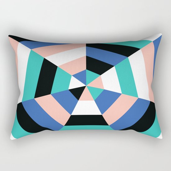 Heptagon Quilt 3 Rectangular Pillow