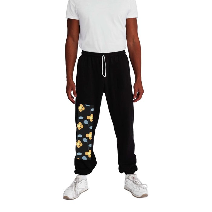 Hippie black pattern Sweatpants