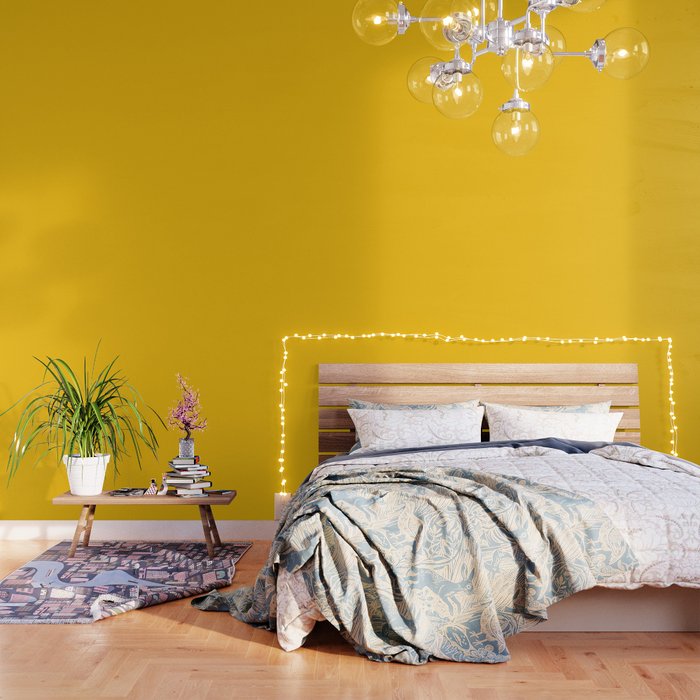 Mikado Yellow Solid Color Wallpaper By Makeitcolorful Society6 Find & download free graphic resources for solid color background. society6