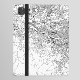 San Jose, Costa Rica White Map iPad Folio Case