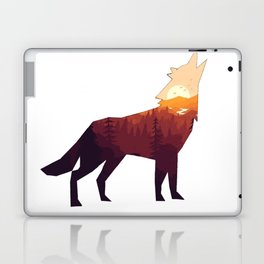 Sunset Wolf Laptop Skin