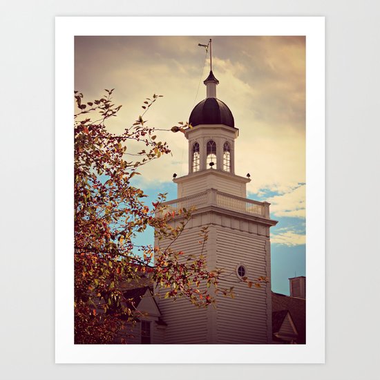 Tower in Autumn Art Print