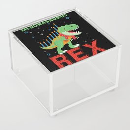 Menosaurus Dinosaur Candle Menorah 2021 Hanukkah Acrylic Box