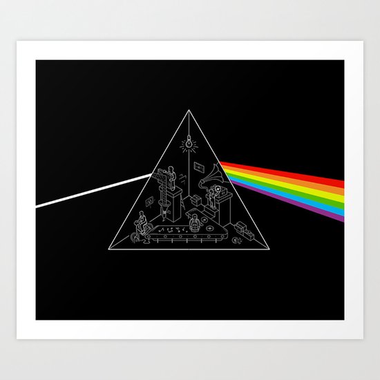 The Dark Side of the Process Art Print