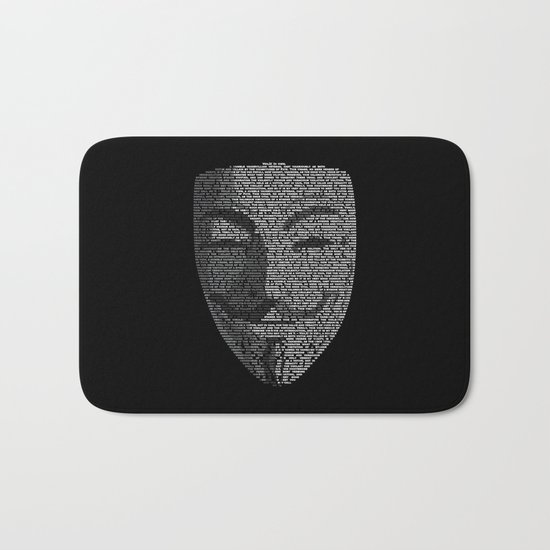 ...You May Call Me 'V' – So who's Anonymous? Bath Mat