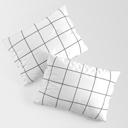 WINDOWPANE ((black on white)) Pillow Sham