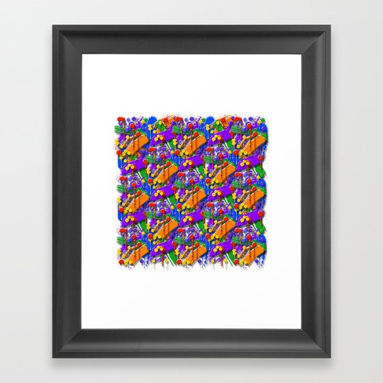 The Big O (Drip Porn Pattern) Framed Art Print