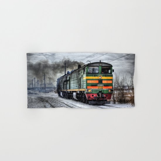 Locomotive (Train in Russia) Hand & Bath Towel