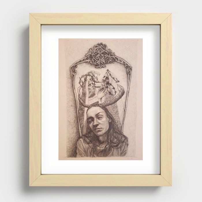 Maiden, Mother, Crone and Wisdom Recessed Framed Print