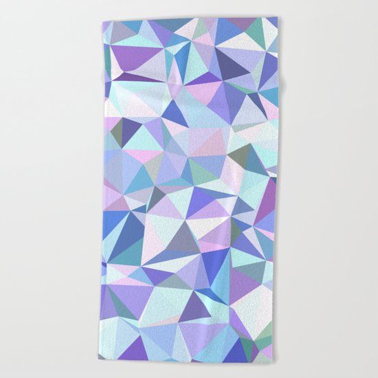 Light purple geometry Beach Towel