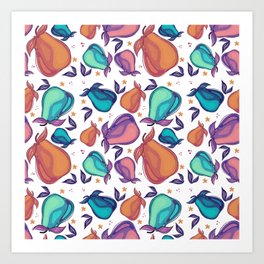 Poppin pear  Art Print