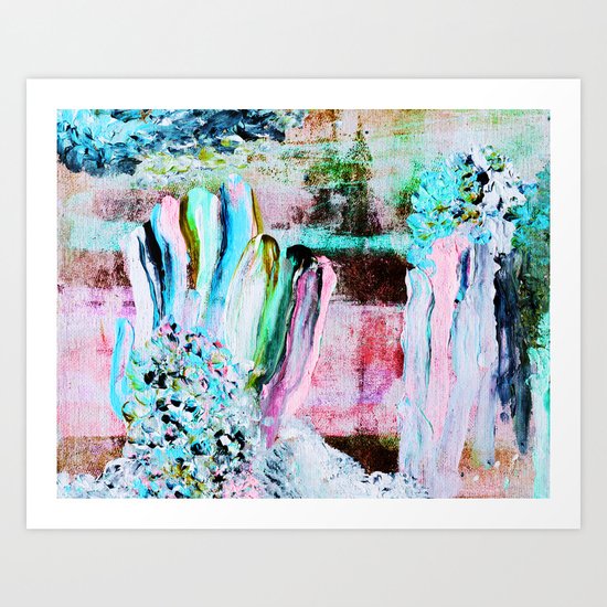 Finger Paint 3 Art Print