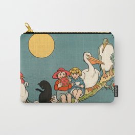 “A Very Good Time” by W Heath Robinson Carry-All Pouch | Painting, Fun, Fantasy, Cartoon, Spoof, Humour, Whimsy, Picnic 