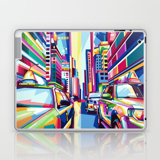 City Street Pop Art Laptop & iPad Skin