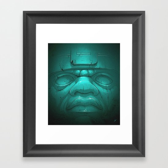 Olmeca III. Framed Art Print