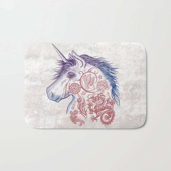 War Unicorn Bath Mat