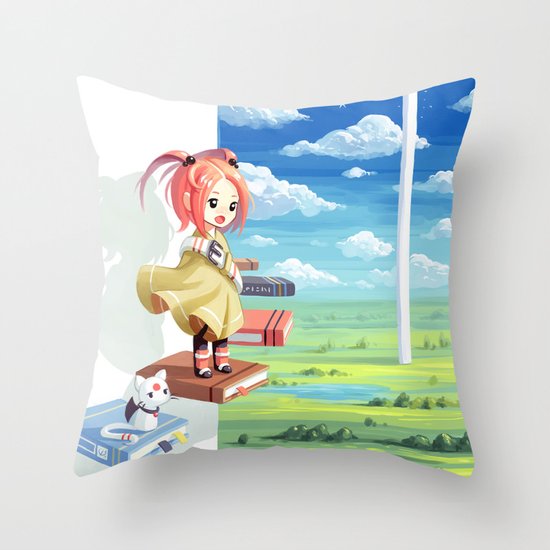 Tower of Wisdom Throw Pillow