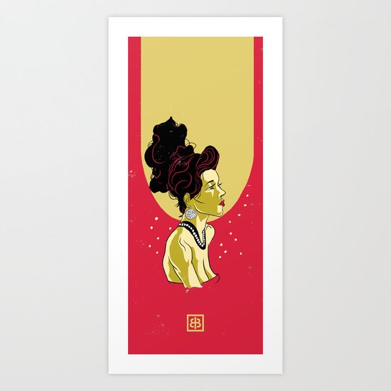 Vintage Girl Art Print