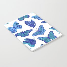 Texas Butterflies – Blue and Teal Pattern Notebook
