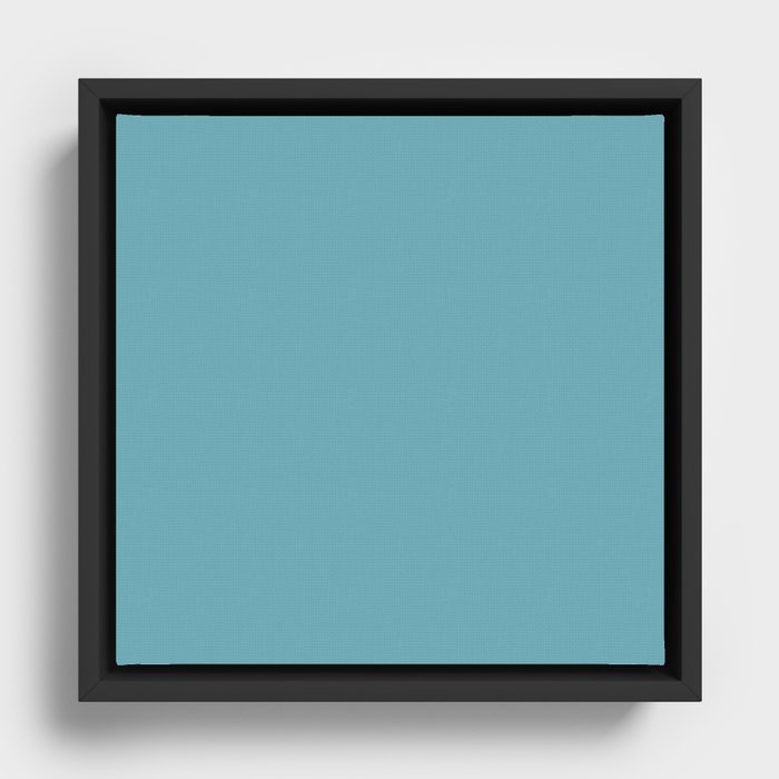 Robin's Egg Blue Framed Canvas