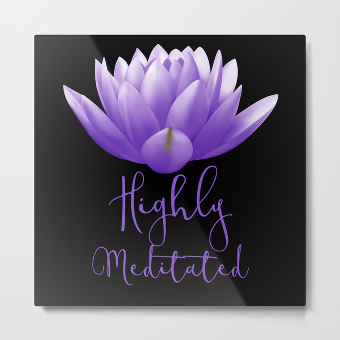 Lotus Flower Highly Meditated Relax Metal Print