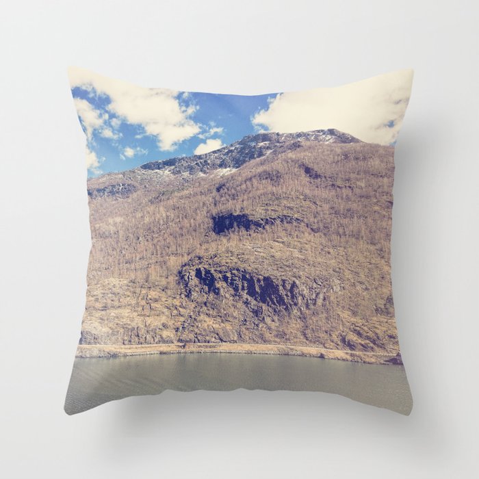 Sognefjord IV Throw Pillow