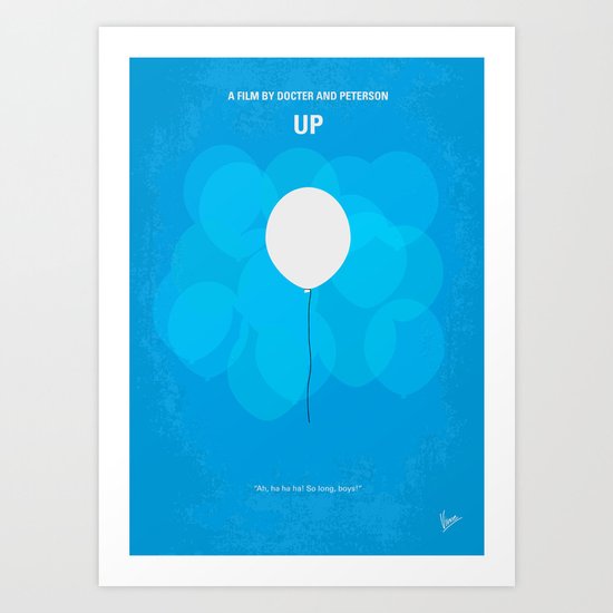 No134 My UP minimal movie poster Art Print